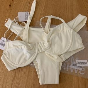 Monday Swimwear - Maui top (S) - Ivory